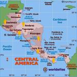 Map of Countries in the Central American Region whom have visited the Key West Paranormal Society 